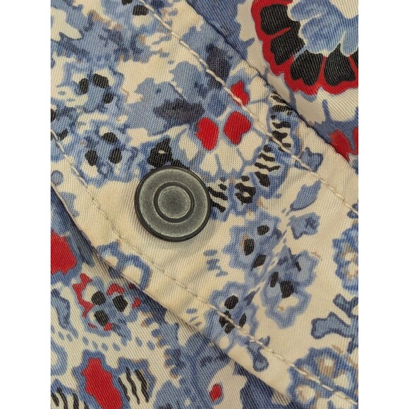 Free People Blue and Red Floral Jean Jacket - Picture 7 of 7